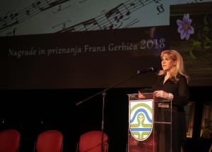 KONCERT OB PODELITVI NAGRAD IN PRIZNANJ FRANA GERBIČA NA SLIKI METKA PODPEČAN  FOTO LJUBO VUKELIČ DC8B9386